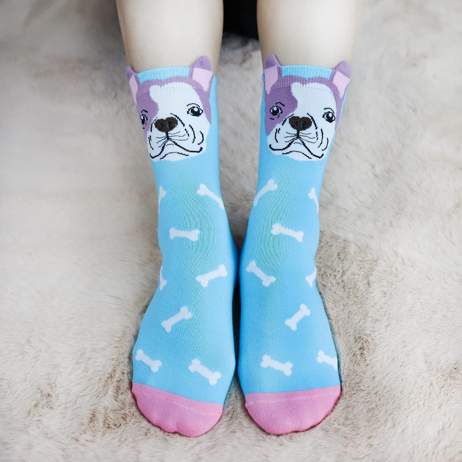 Detalle 2 de Jeasona Women's Cat Socks US 5-8