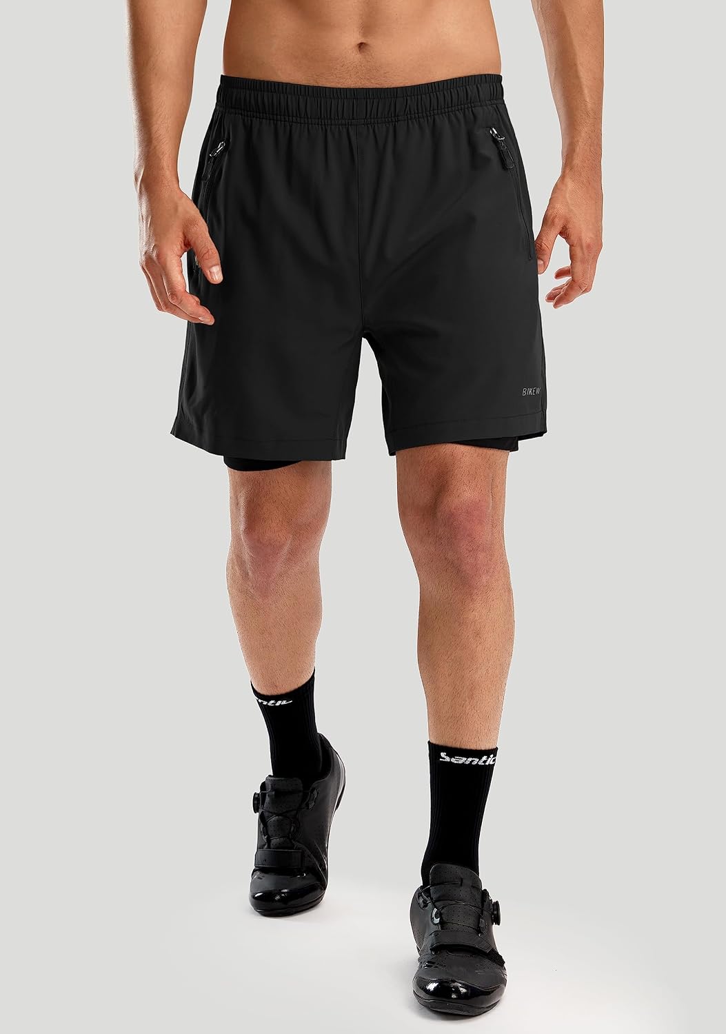 Detalle 2 de Bikewa Men's Mountain Bike Shorts 3D Padded – Loose-Fit, Quick-Dry for Trails