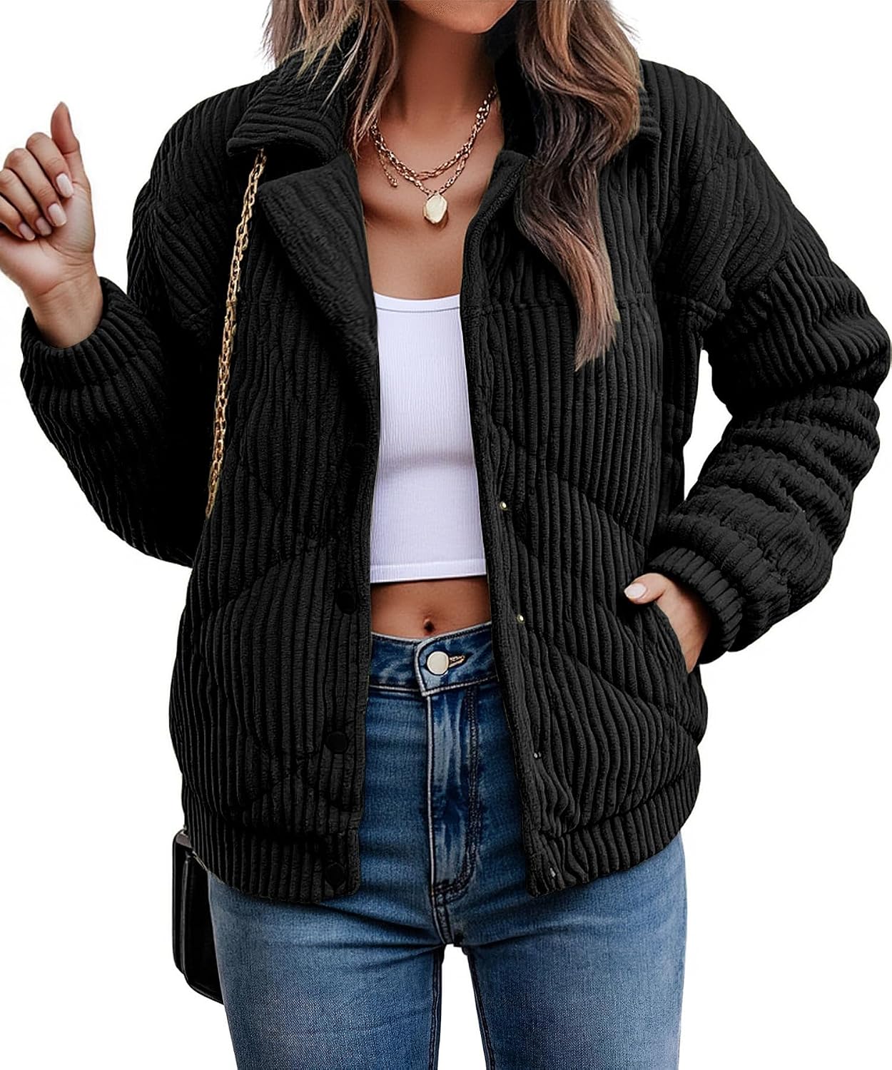 Detalle de Winterjacke Damen Teddy 100% Polyester