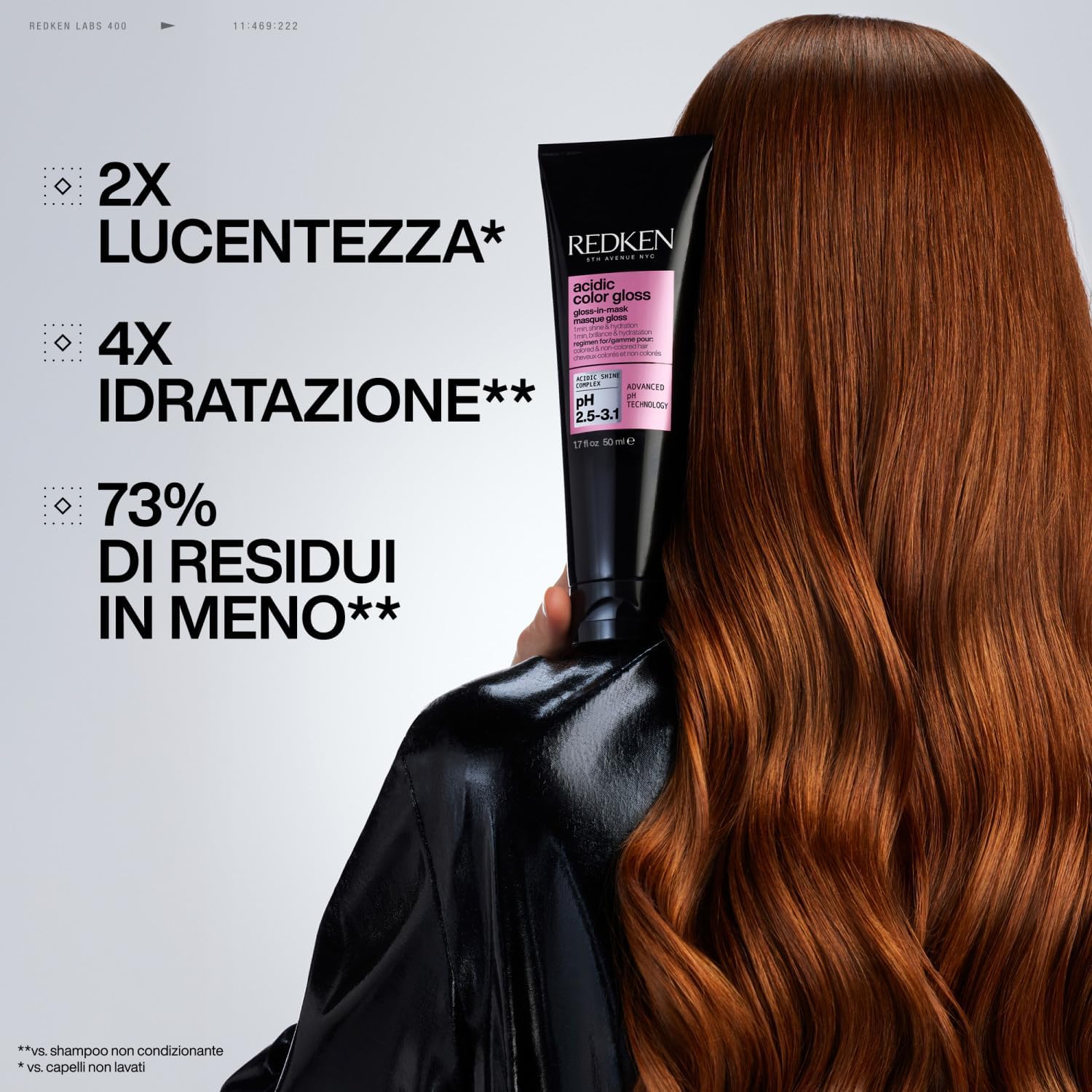 Detalle de Redken Gloss In Mask 250 ml — maschera per capelli colorati