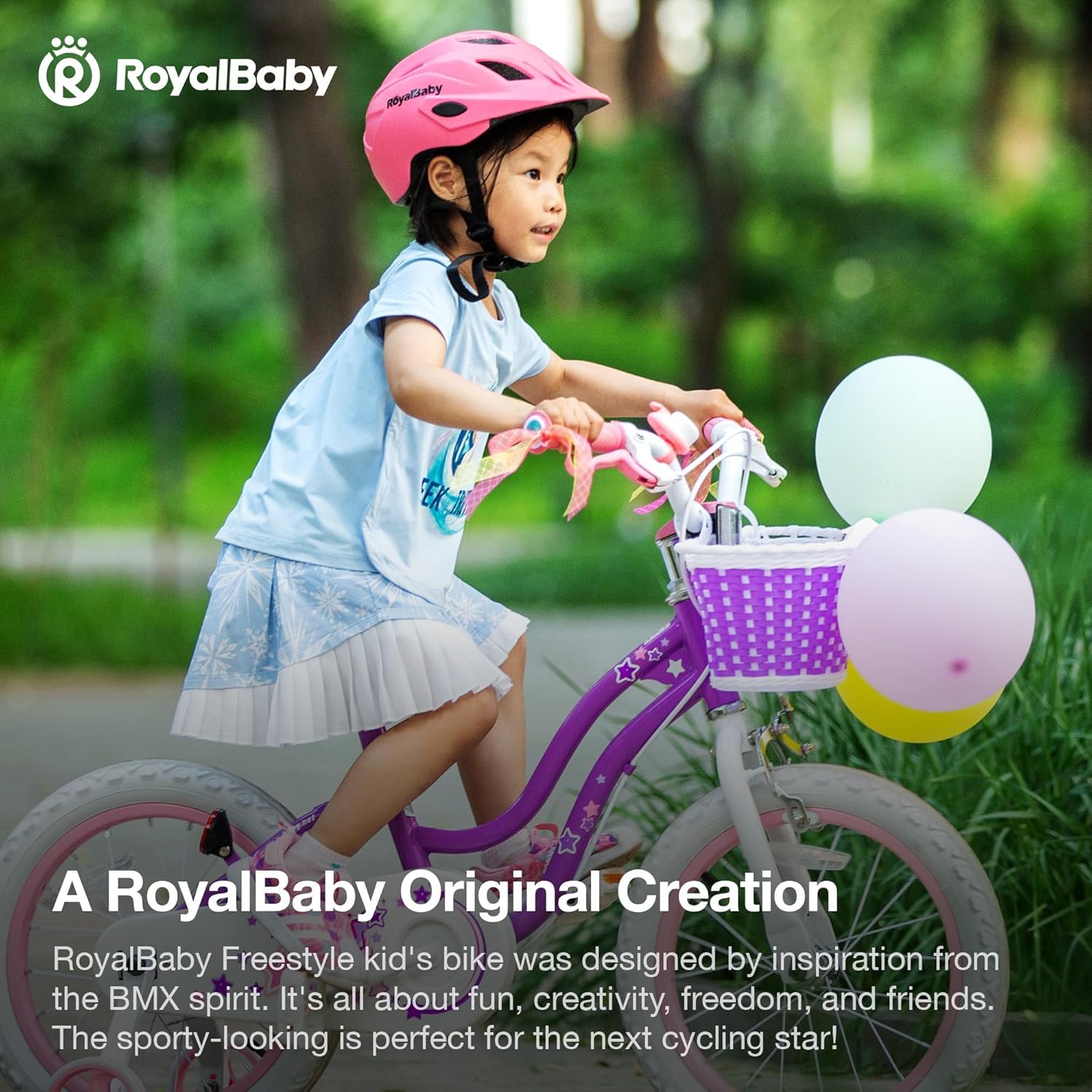 Detalle 2 de RoyalBaby Stargirl 14 Inch Bike for Girls