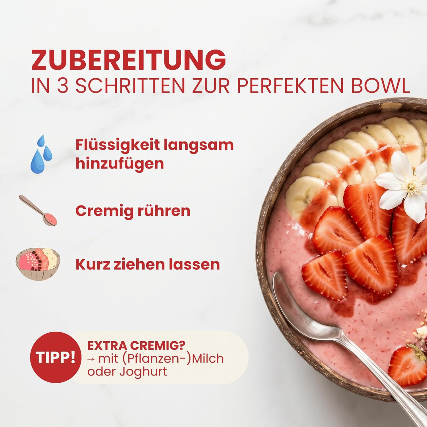 Detalle 2 de BREKKY Protein Cheesecake – Smoothie Bowl, vegan, 100% natürliche Zutaten, ohne Zuckerzusatz