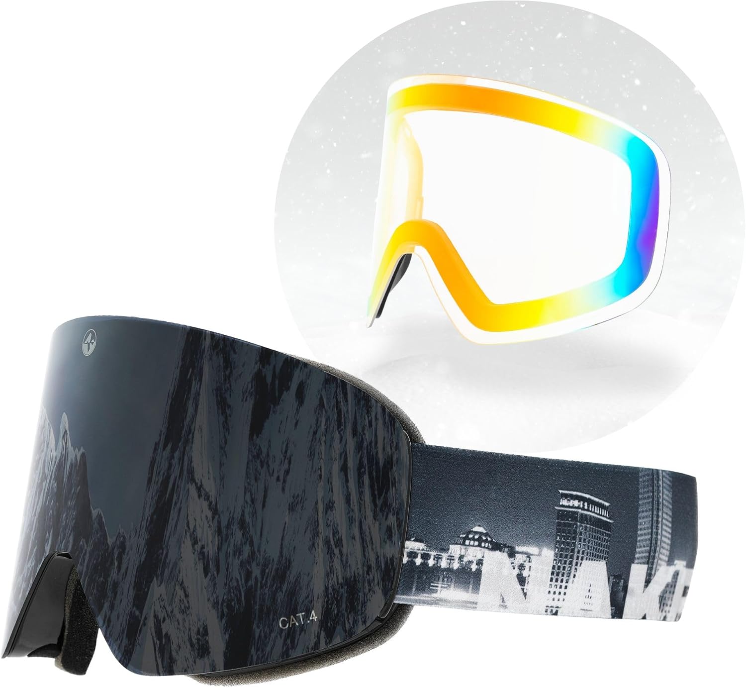 Detalle 2 de NAKED Optics The TROOP EVO Skibrille – Wechselgläser