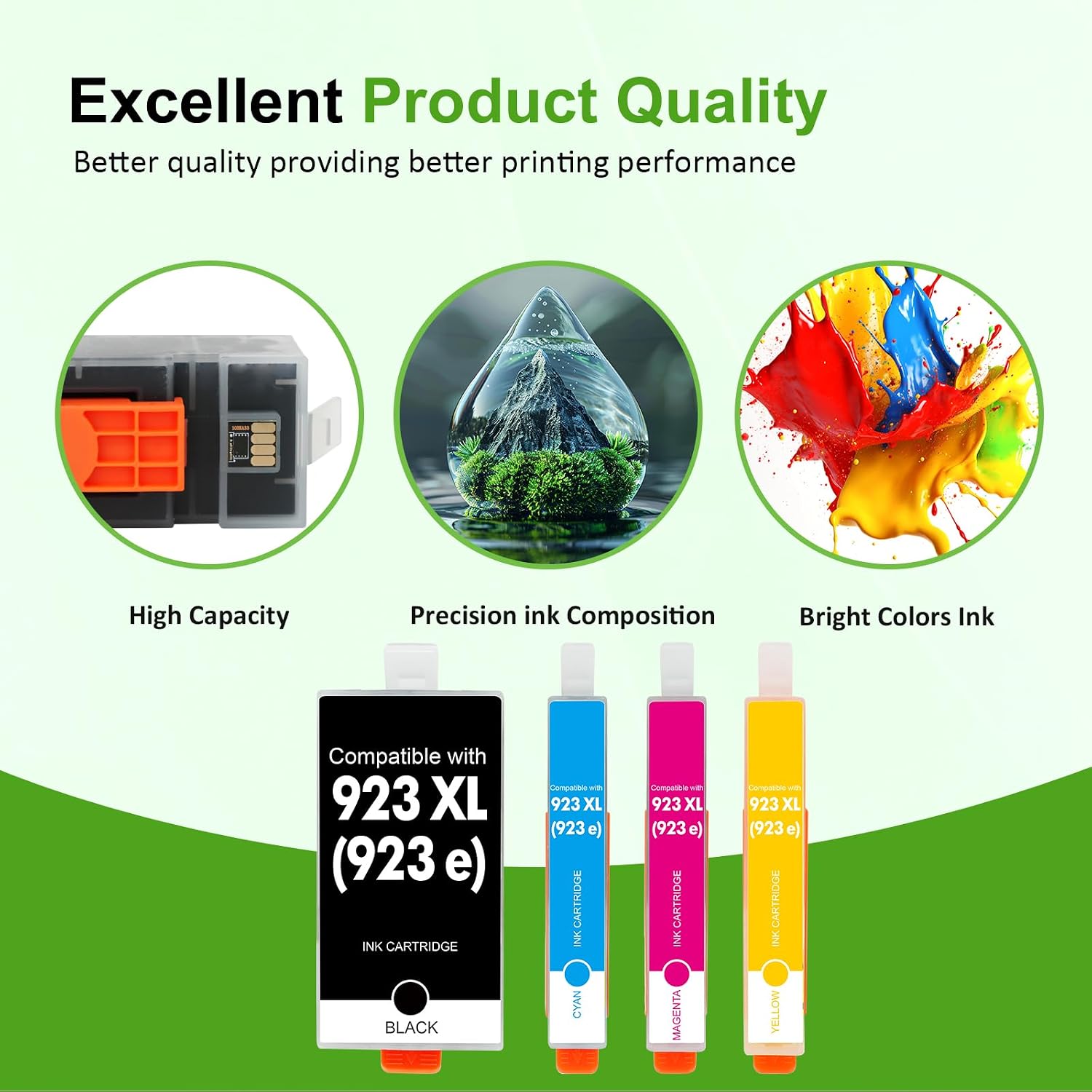 Thumbnail 3 de Toner H-Party 923XL Ink Cartridge Combo Pack for OfficeJet Pro Printers