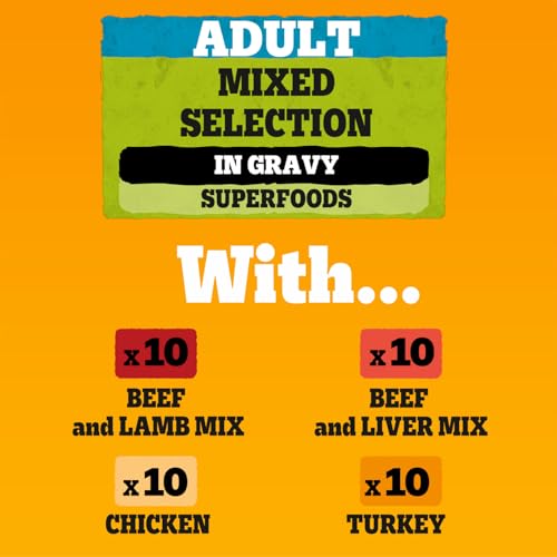 Thumbnail 8 de Pedigree Adult Dog Wet Food Pouch Mixed Selection in Gravy (40 x 100g): A Practical Wet Meal for Everyday Dogs