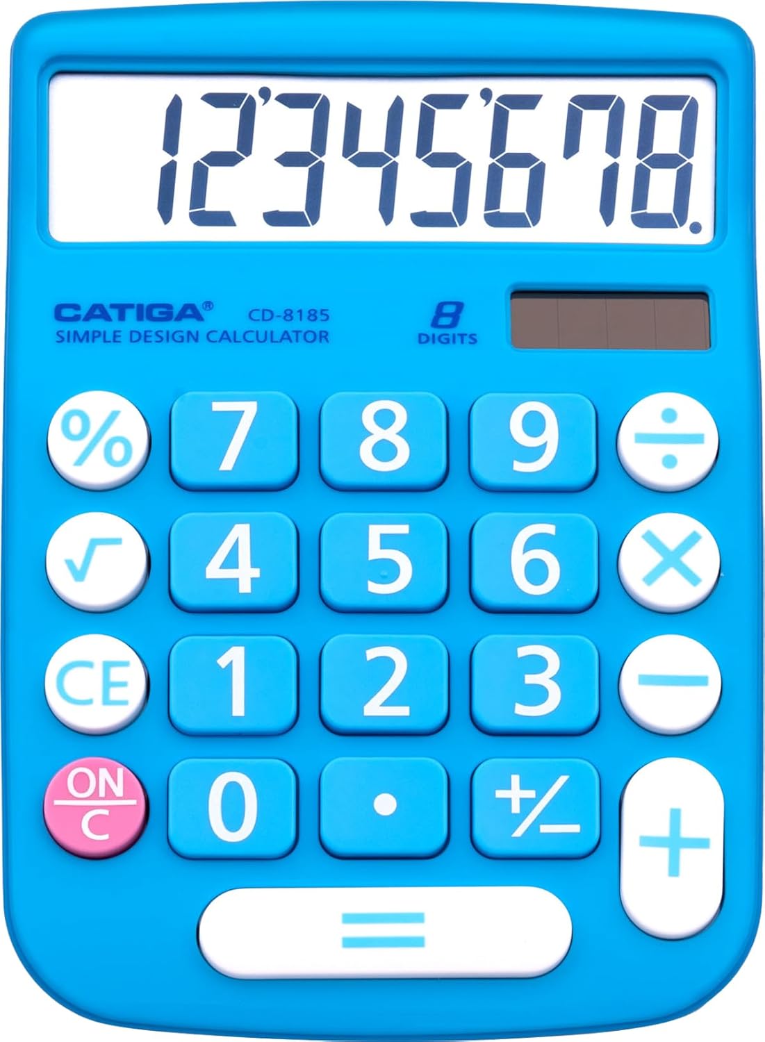 Detalle de CATIGA Desktop Calculator 8-Digit with Solar Power and LCD Display (CD-8185)