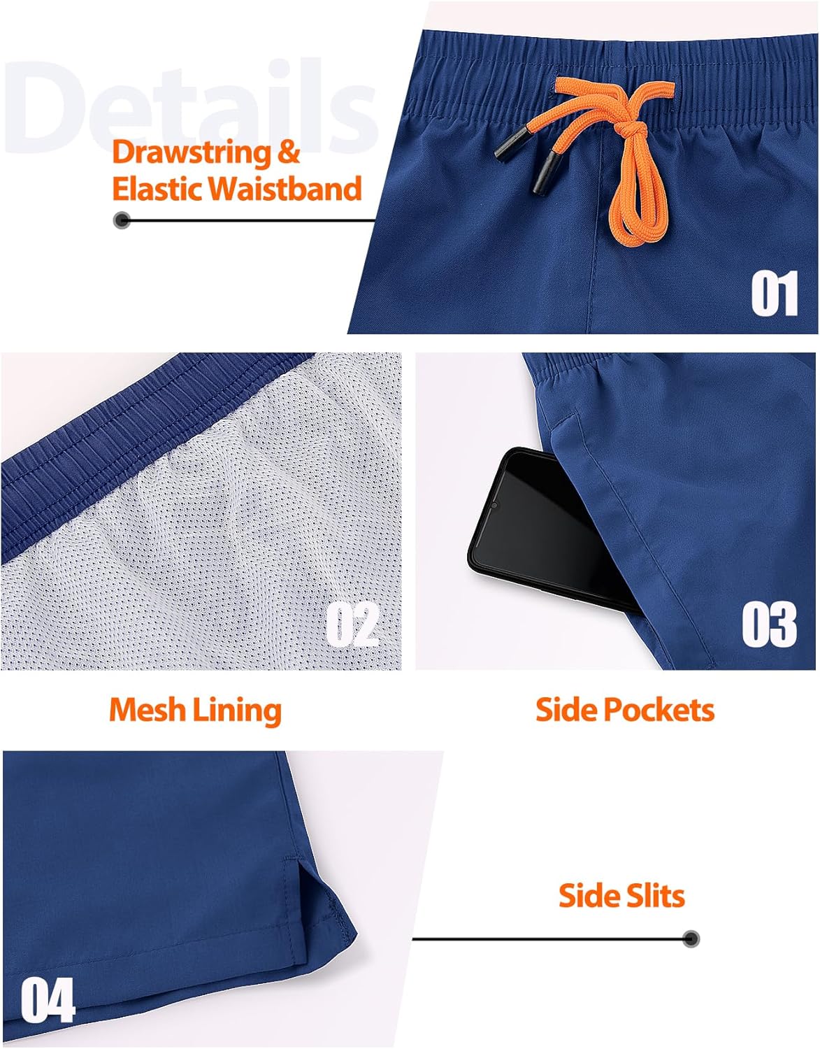 Thumbnail 3 de YUTYTH Men’s Swim Shorts Quick Dry
