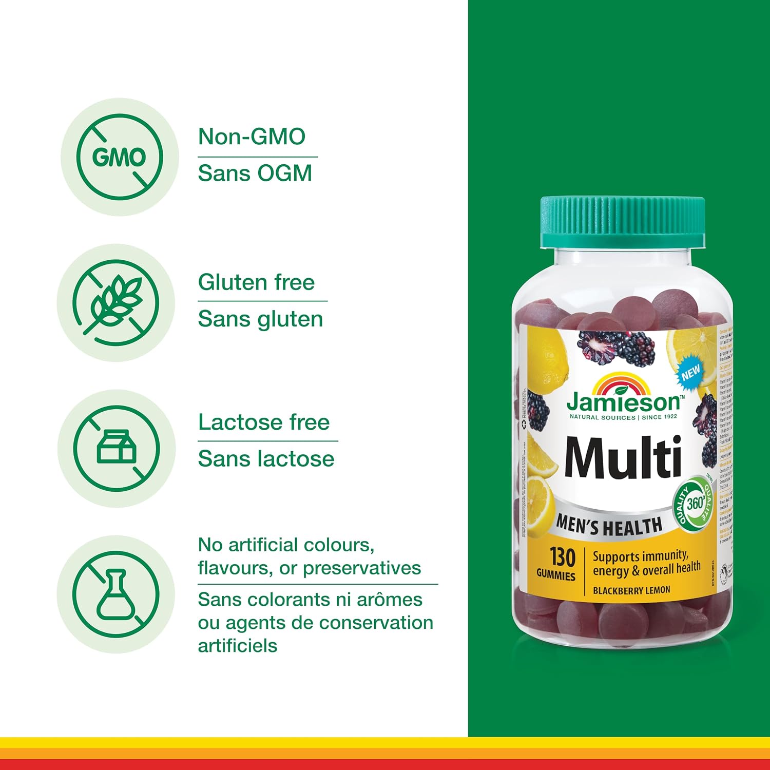Thumbnail 3 de Jamieson Men's Multivitamin Gummies, 130 Count