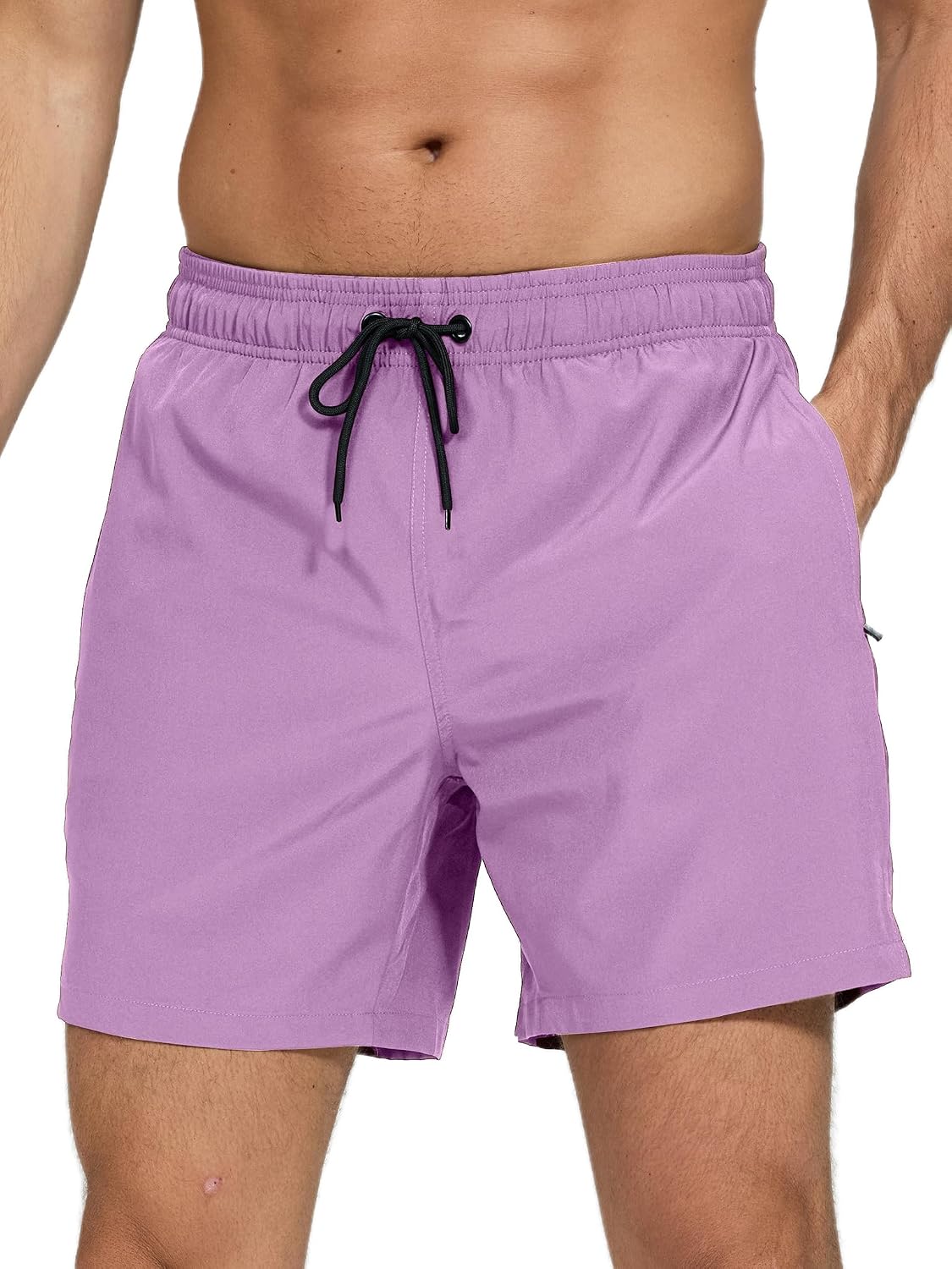Detalle de Arcweg Badehose Herren mit Reißverschlusstasche – wasserabweisend, atmungsaktiv und verstellbar