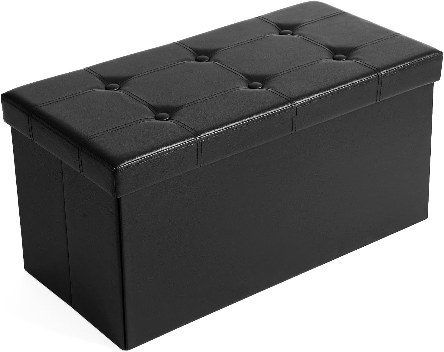 Thumbnail 6 de SONGMICS Cassapanca pouf contenitore 38×76×38 cm, regge 300 kg