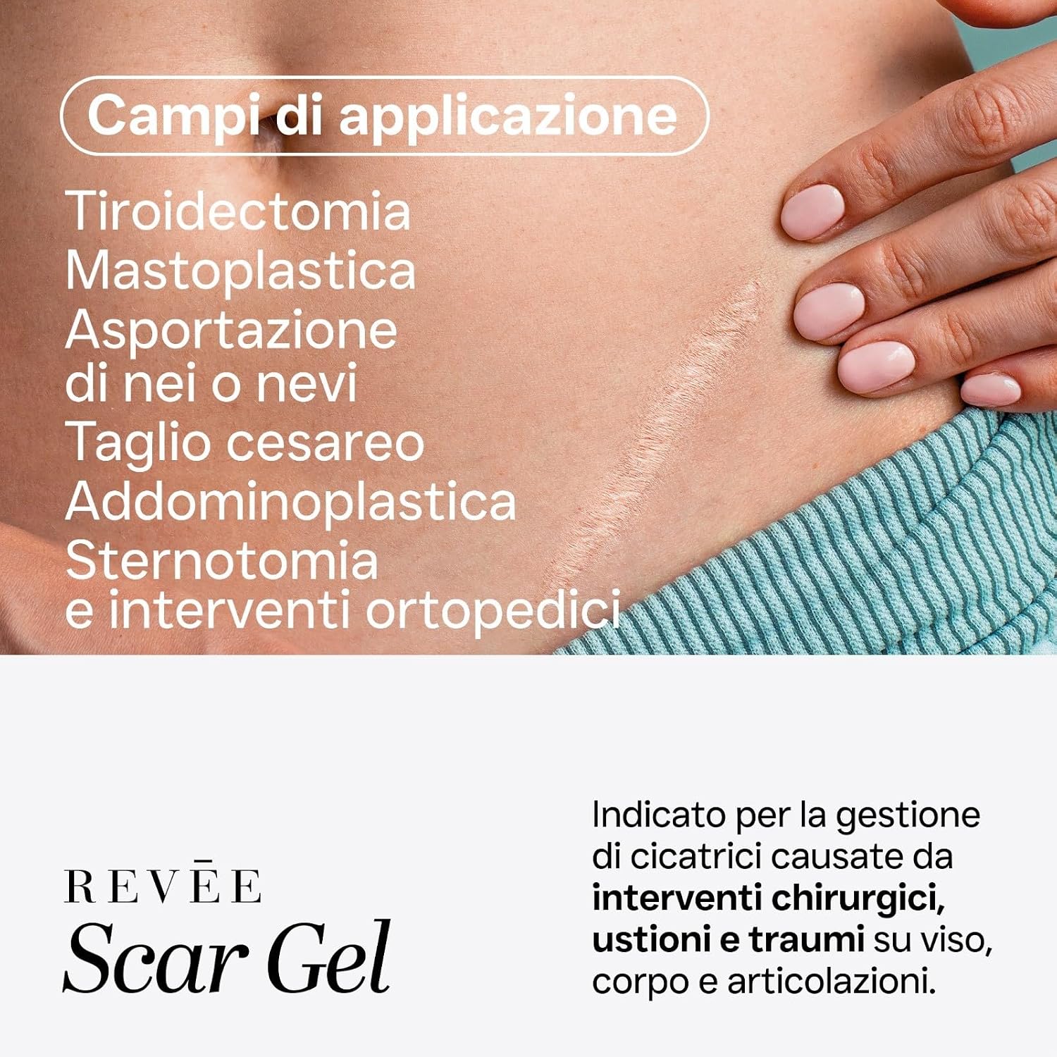 Thumbnail 4 de REVÉE Scar Gel 10g: Gel al Silicone al 100% per cicatrici ipertrofiche e cheloidi