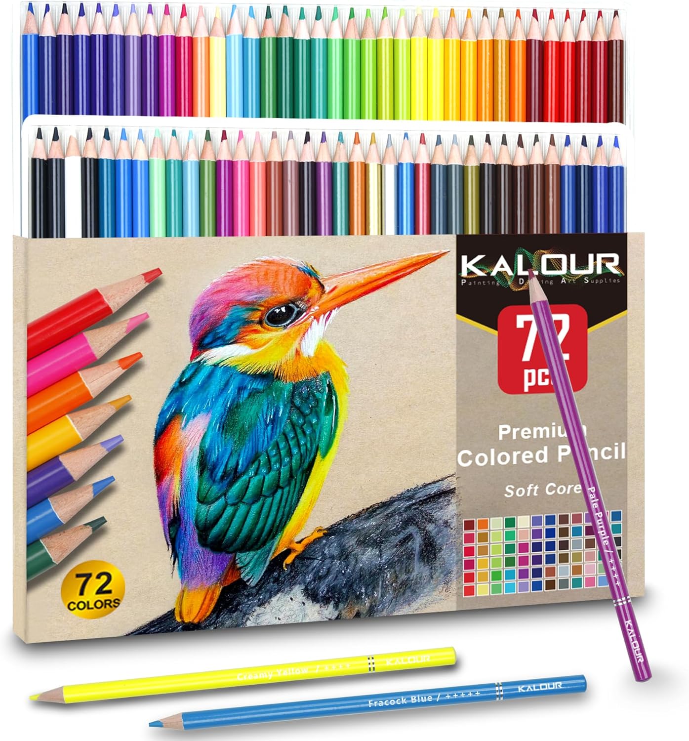 Thumbnail 6 de KALOUR 72 Count Colored Pencils for Adult Coloring