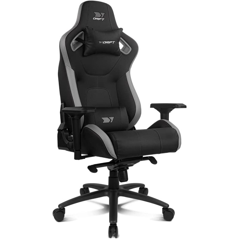 Detalle 2 de Drift DR600 Extra Wide Silla Gaming Negra/Gris de alto respaldo
