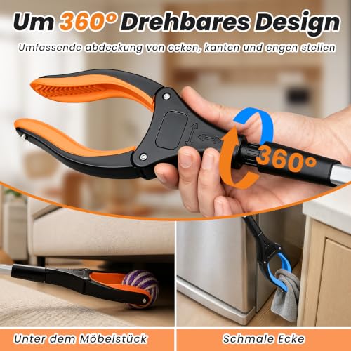Detalle de bemece 91cm Greifzange für Senioren mit Magnet, faltbar & 360° Drehbar