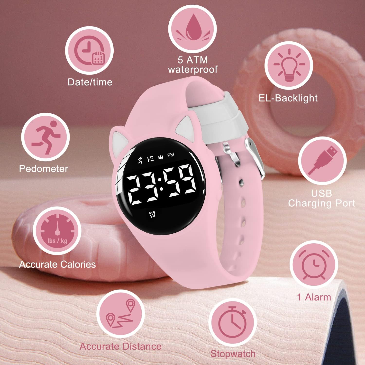 Thumbnail 2 de ALPS Kids Digital Sport Watch with Step Counter and Vibration Alarm