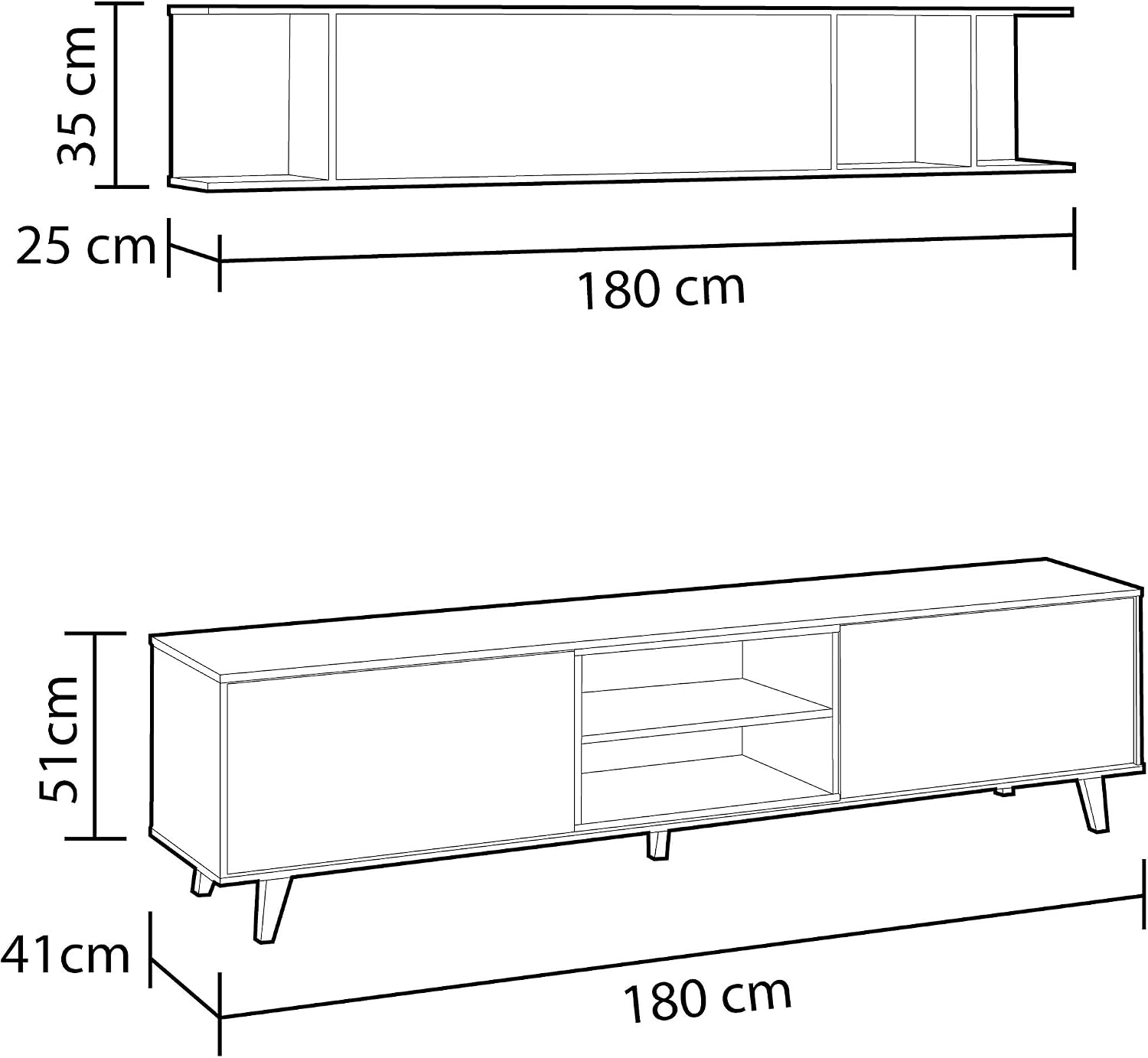 Thumbnail 3 de Habitdesign Zaiken Plus mueble TV 180 cm