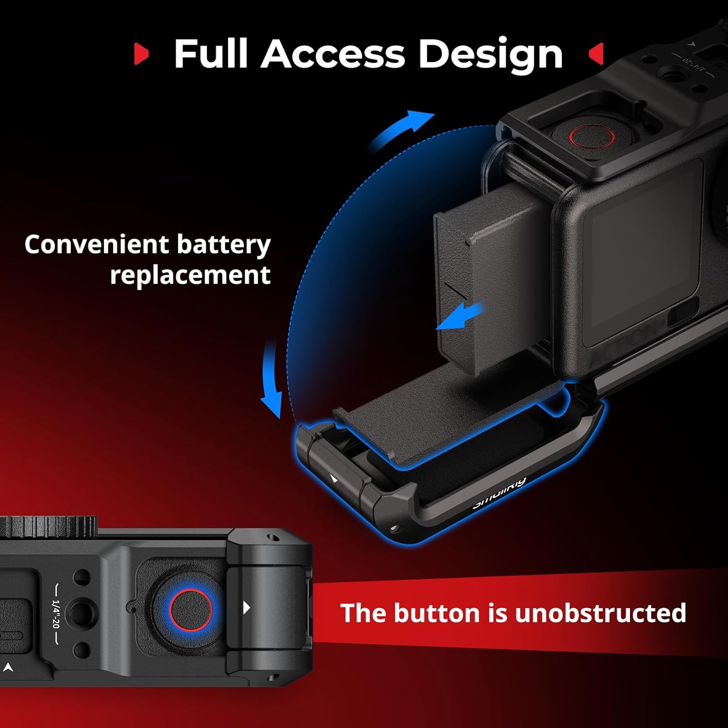 Thumbnail 4 de SmallRig Cage pour DJI Osmo Action 6 (Advanced Edition) — cage de protection avec griffe porte-accessoires