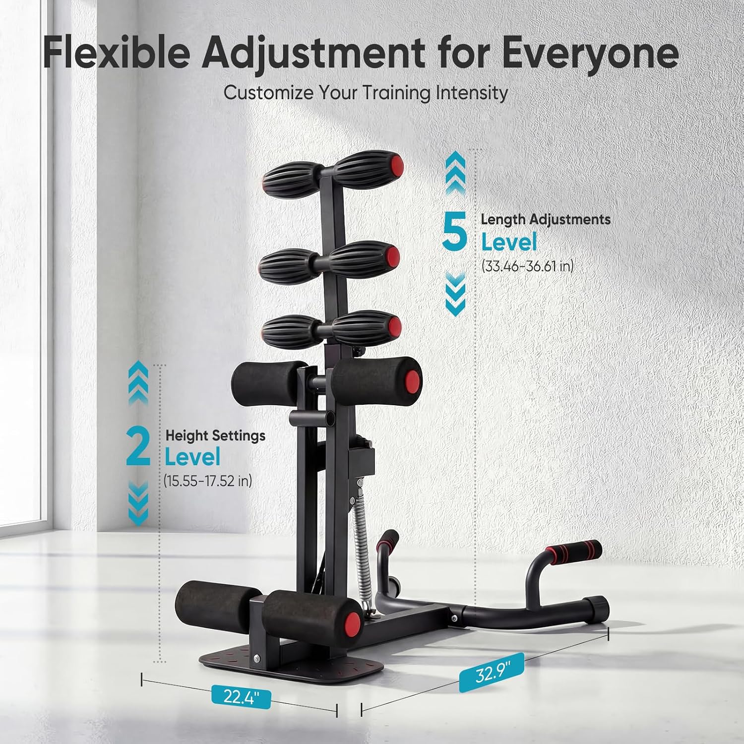 Detalle 2 de DUMOS Deep Squat Machine, Adjustable Resistance