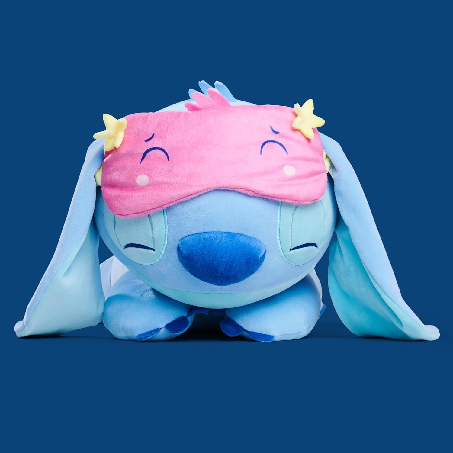 Detalle 1 de SIMBA 6315870576HEA Disney Snuglets Wellbeing Stitch 40 cm, pluszak z maską