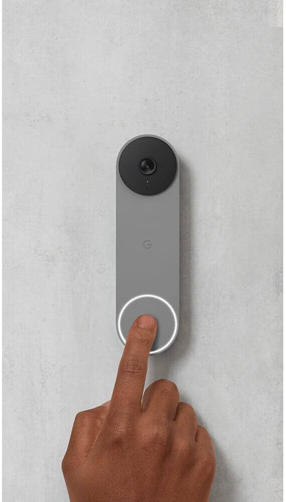 Thumbnail 2 de Google Nest Doorbell (Battery) in Ash — built-in intelligence for alerts and live HD video