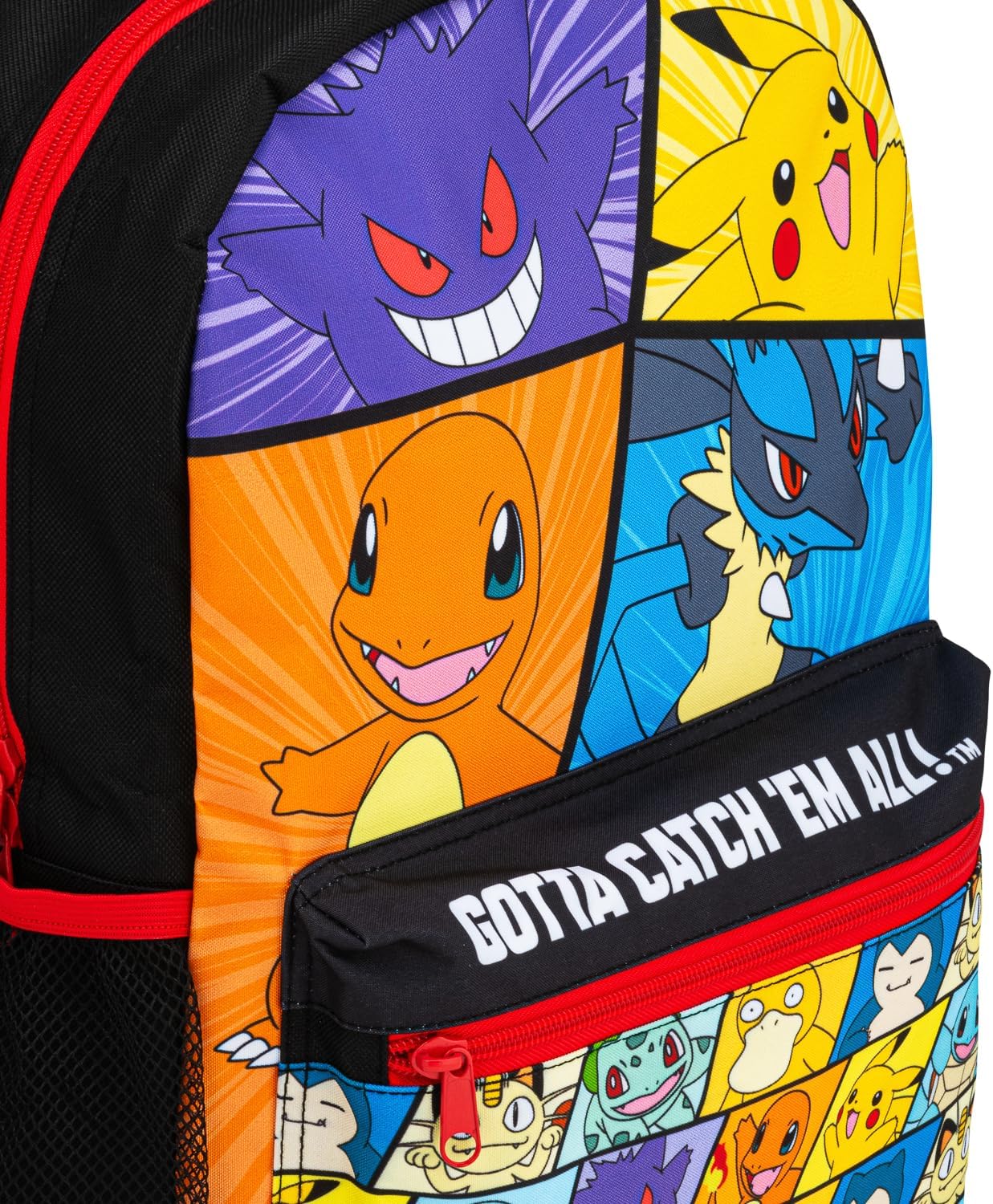 Detalle 2 de Pokemon Backpack 4 Piece School Set: Backpack, Lunch Box, Water Bottle & Pencil Case
