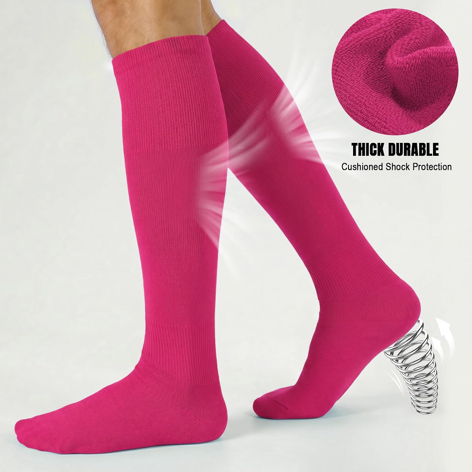 Thumbnail 4 de XZQTIVE Baseball Softball Socks and Belt Set, 3 Pairs