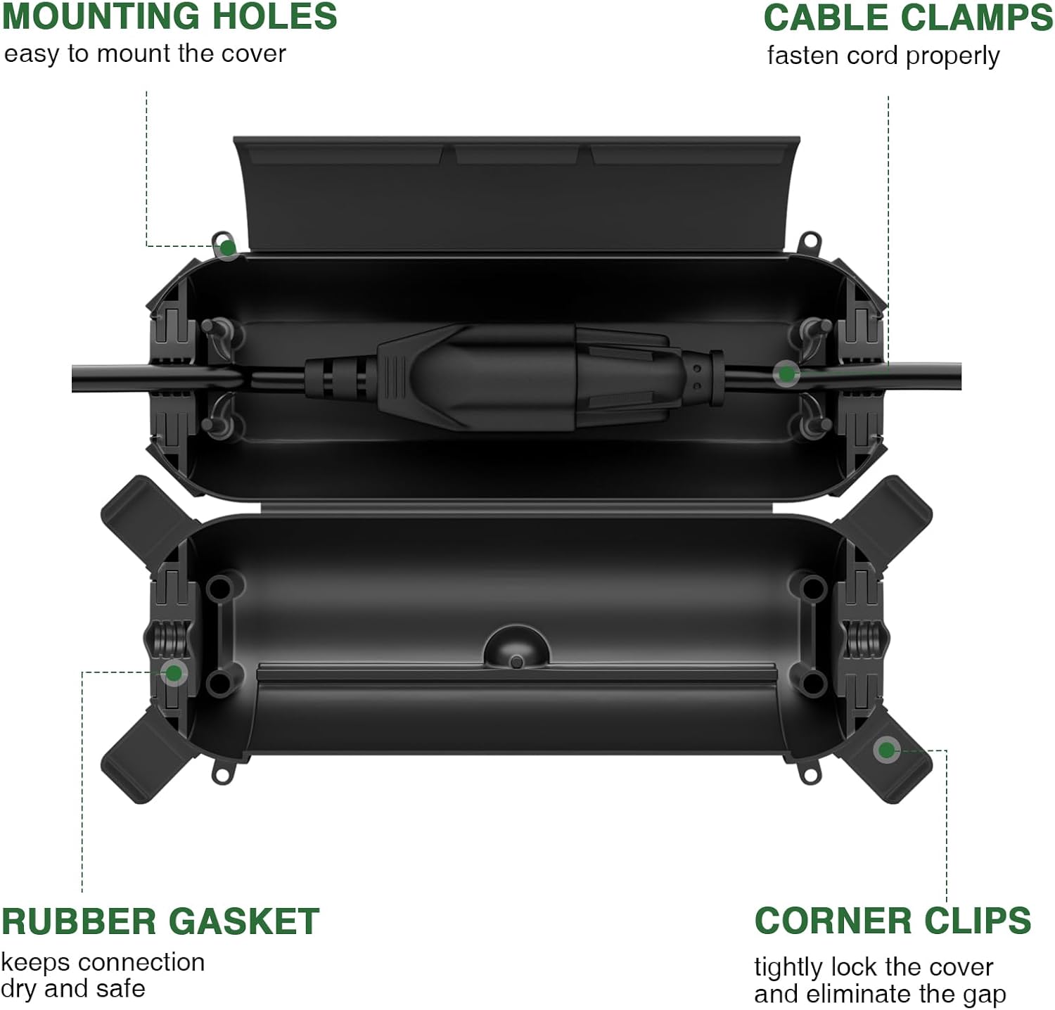 Thumbnail 6 de Flemoon 2-Piece Outdoor Waterproof Electrical Box 12.5"