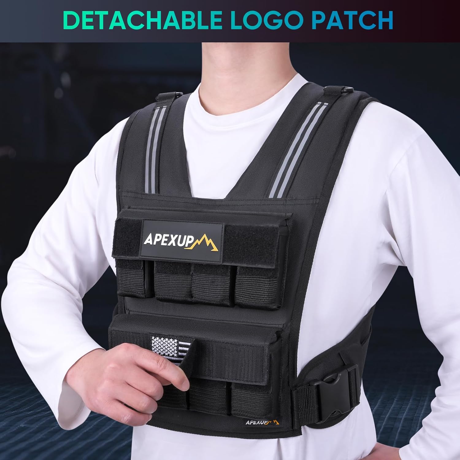 Thumbnail 6 de APEXUP Adjustable Weighted Vest 40lbs ⚖