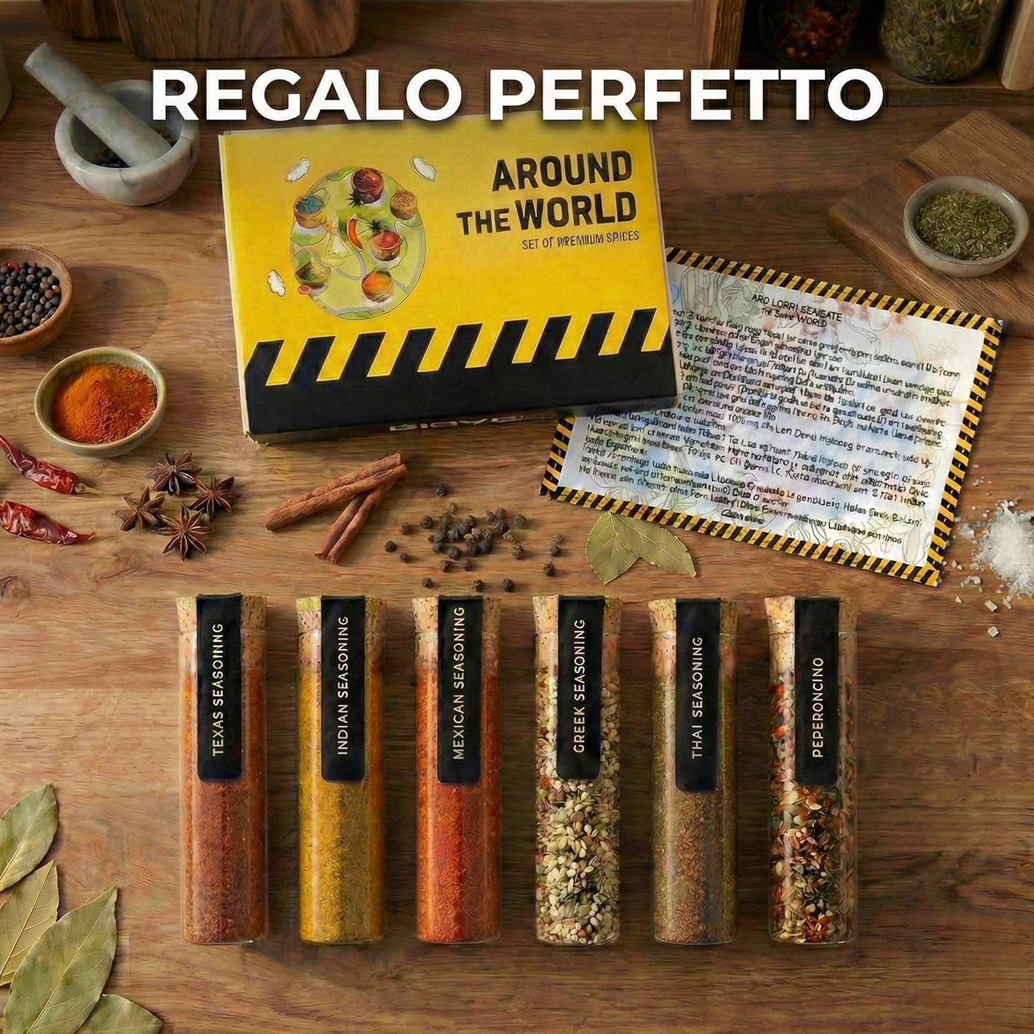Thumbnail 4 de DIBYS Set regalo di spezie da tutto il mondo: 6 miscele con ricette incluse