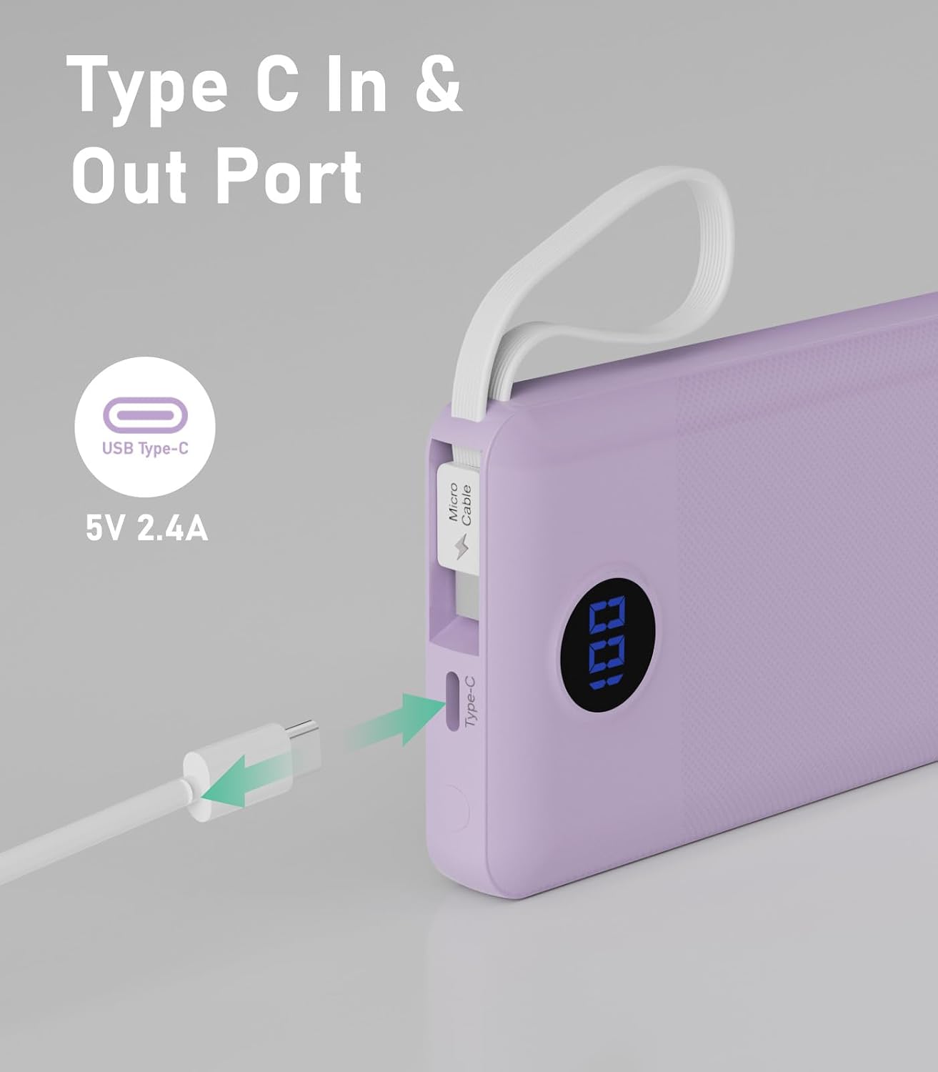 Detalle de Portable charger 10,000mAh
