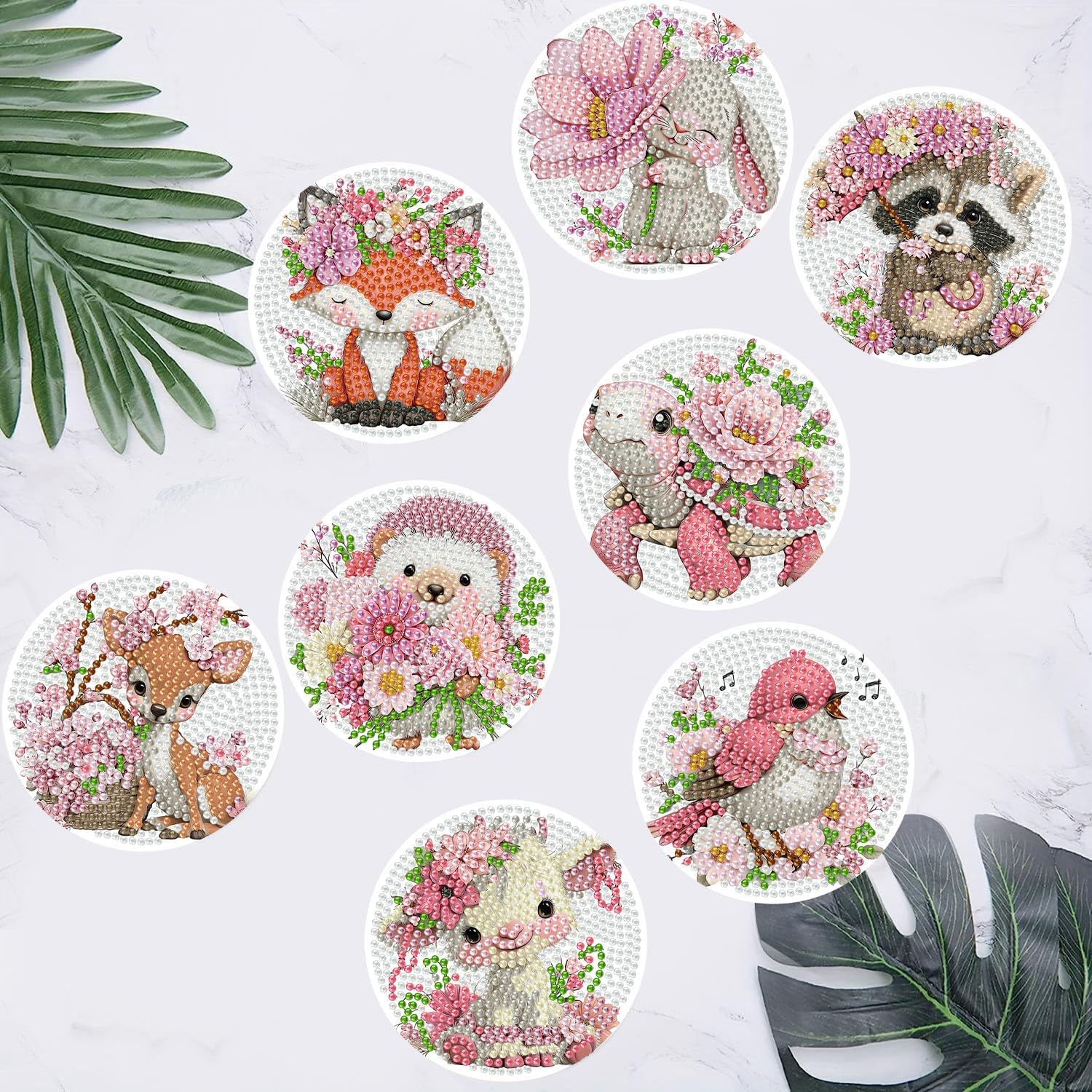 Thumbnail 6 de HHMATITS Diamond Art Coaster Kit 4 x 4 in