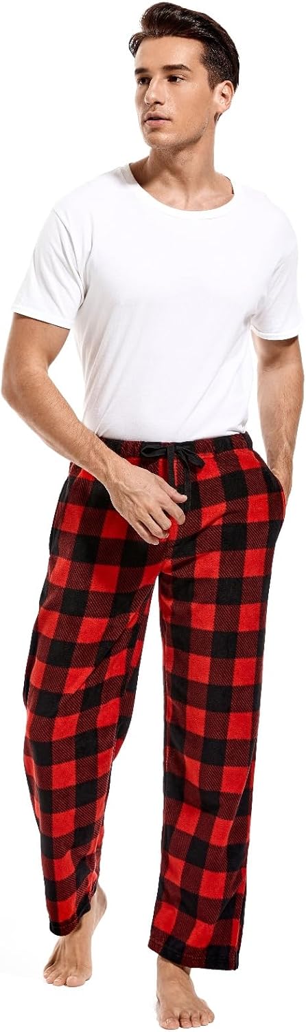 Thumbnail 5 de DG Hill Men’s Pajama Pants — Fleece Plaid Lounge Bottoms with Pockets (1-Pack or 3-Pack)