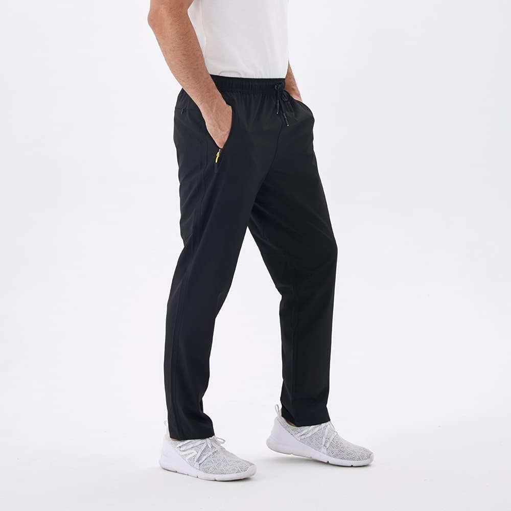 Detalle 1 de Rapoo Men's Lightweight Sweatpants with Zipper Pockets and Quick-Dry Fabric