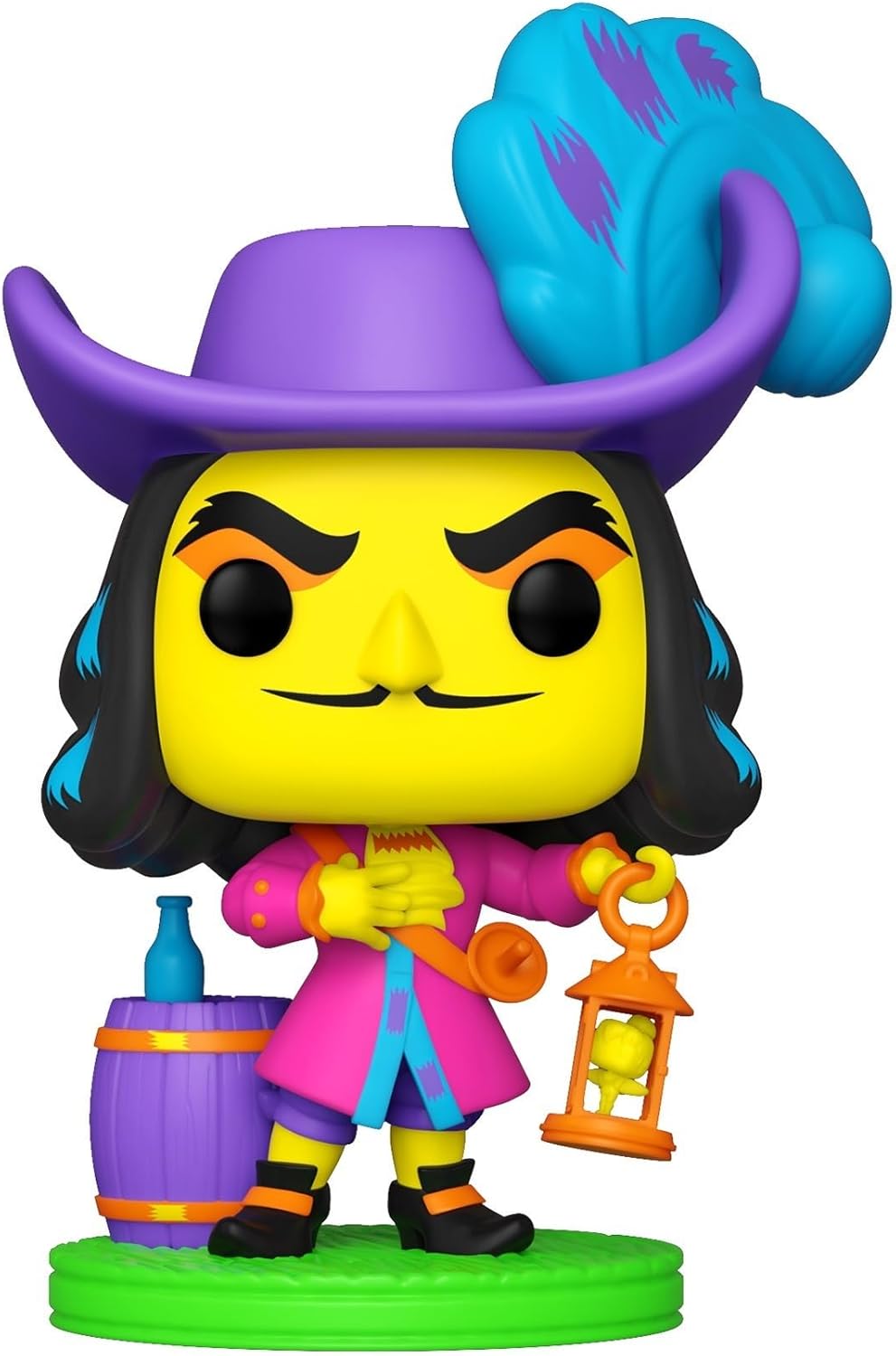 Detalle 2 de Funko POP! Disney: Villains Hook (Blacklight) – A 3.75-inch Collectible for Disney Fans
