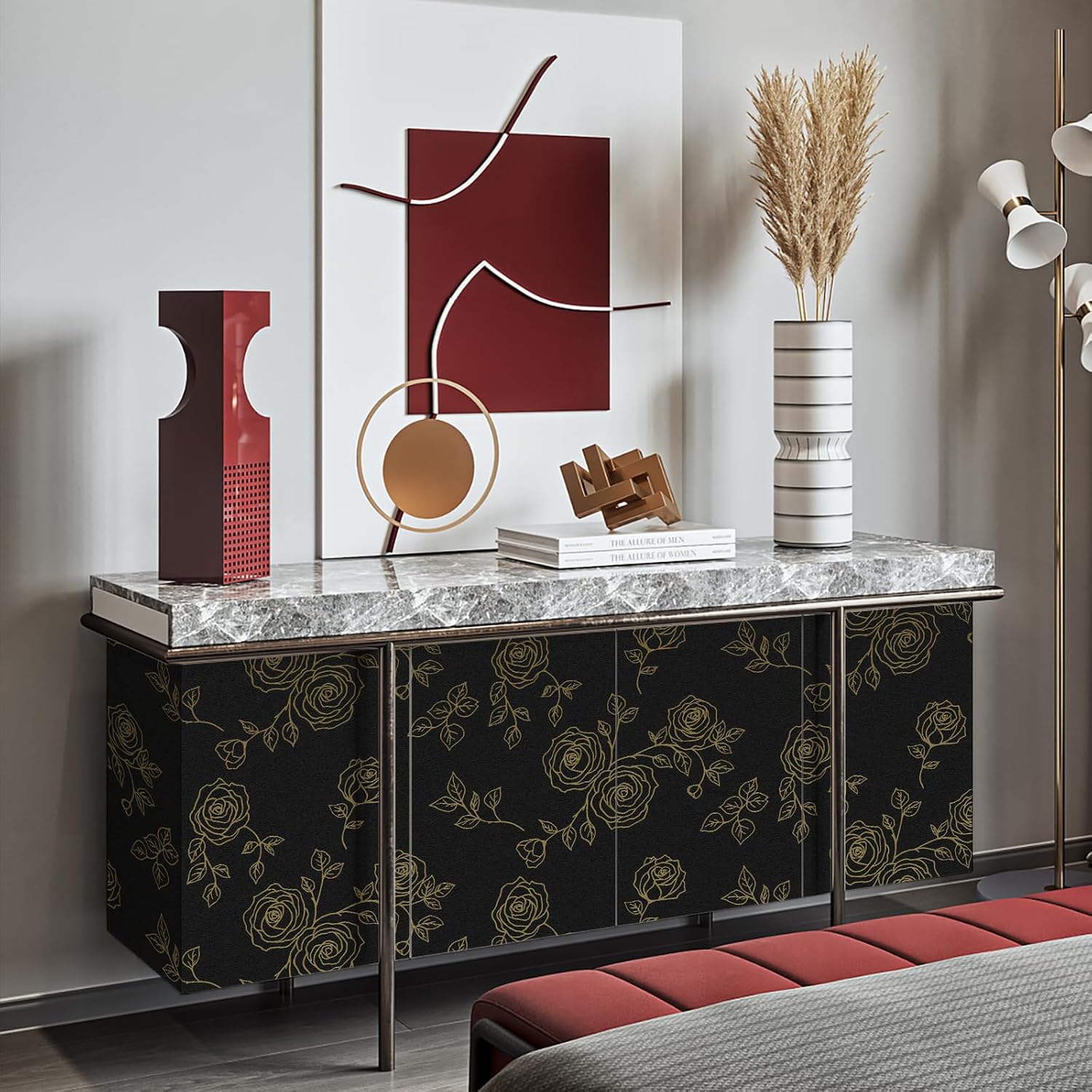 Thumbnail 6 de Amiya peel-and-stick wallpaper, PVC