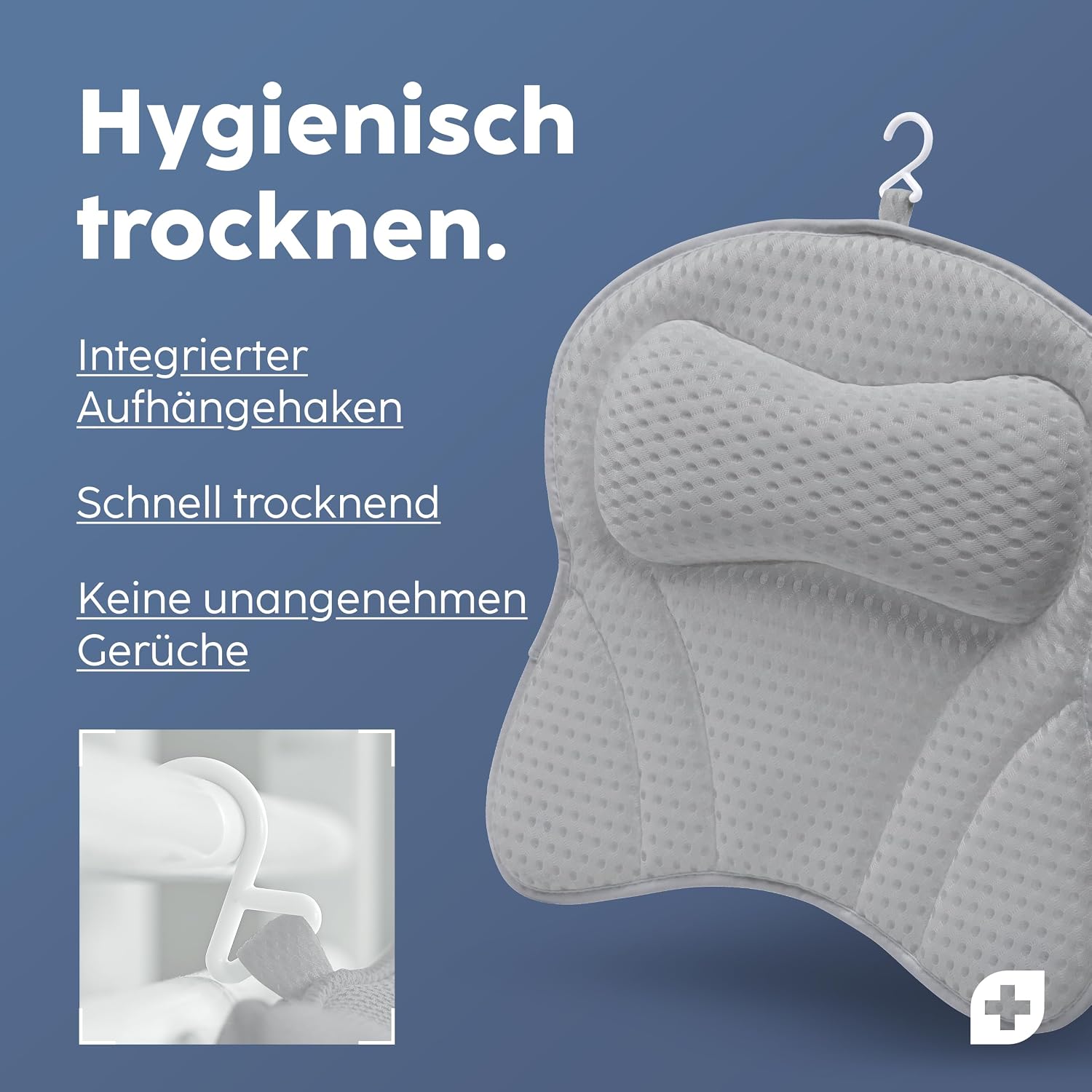 Detalle de Vesta+ Badewannenkissen L Nachtblau