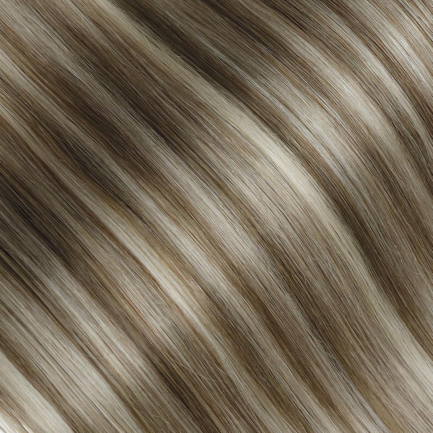 Thumbnail 6 de LaaVoo Tape-in Weft Echthaar Extensions Ombre Blond – 45 cm, 50 g pro Stück