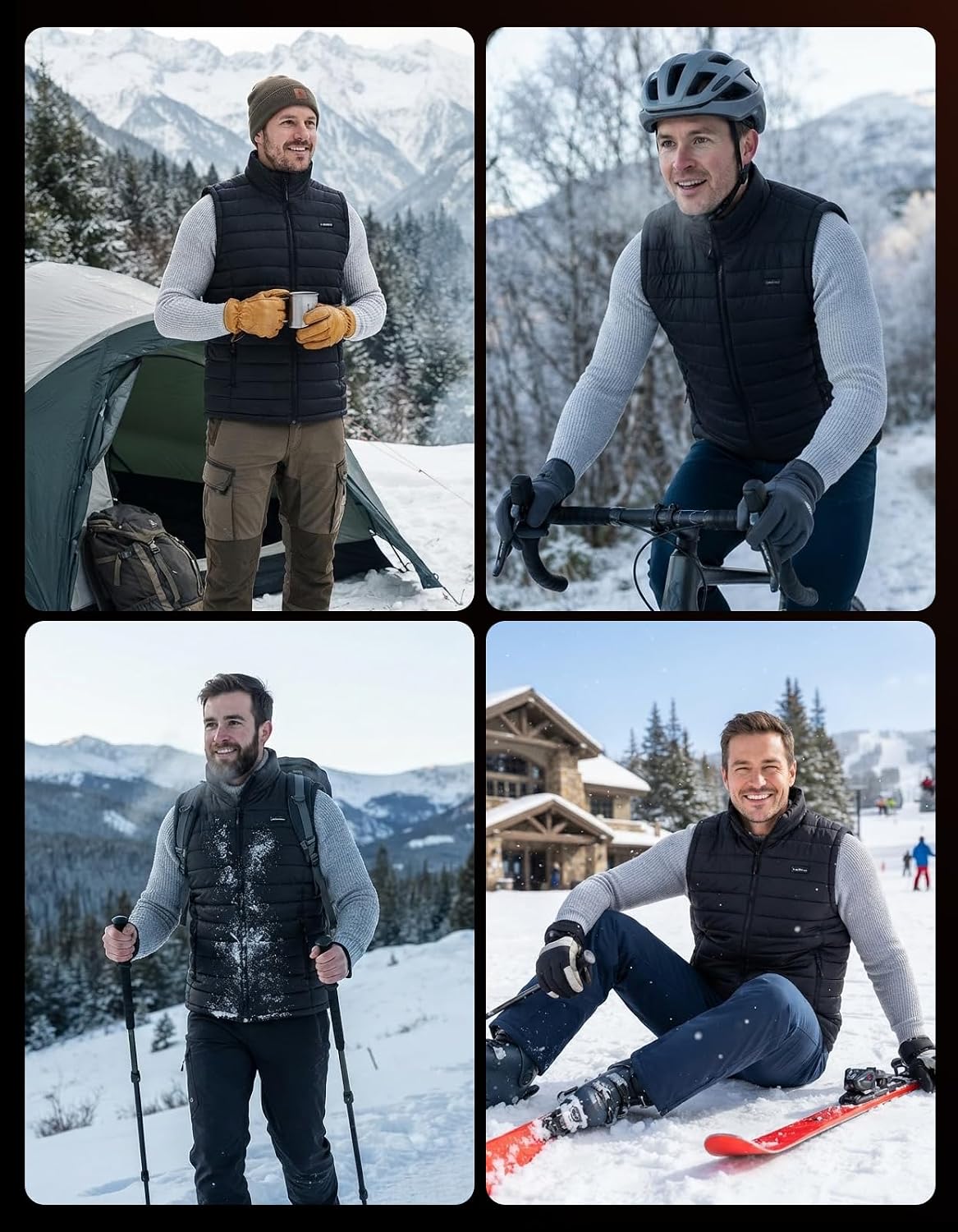 Thumbnail 6 de Soleilwear K115 Men's Heated Vest, 9 Zones, 3 Heat Settings, 10,000mAh Power Bank