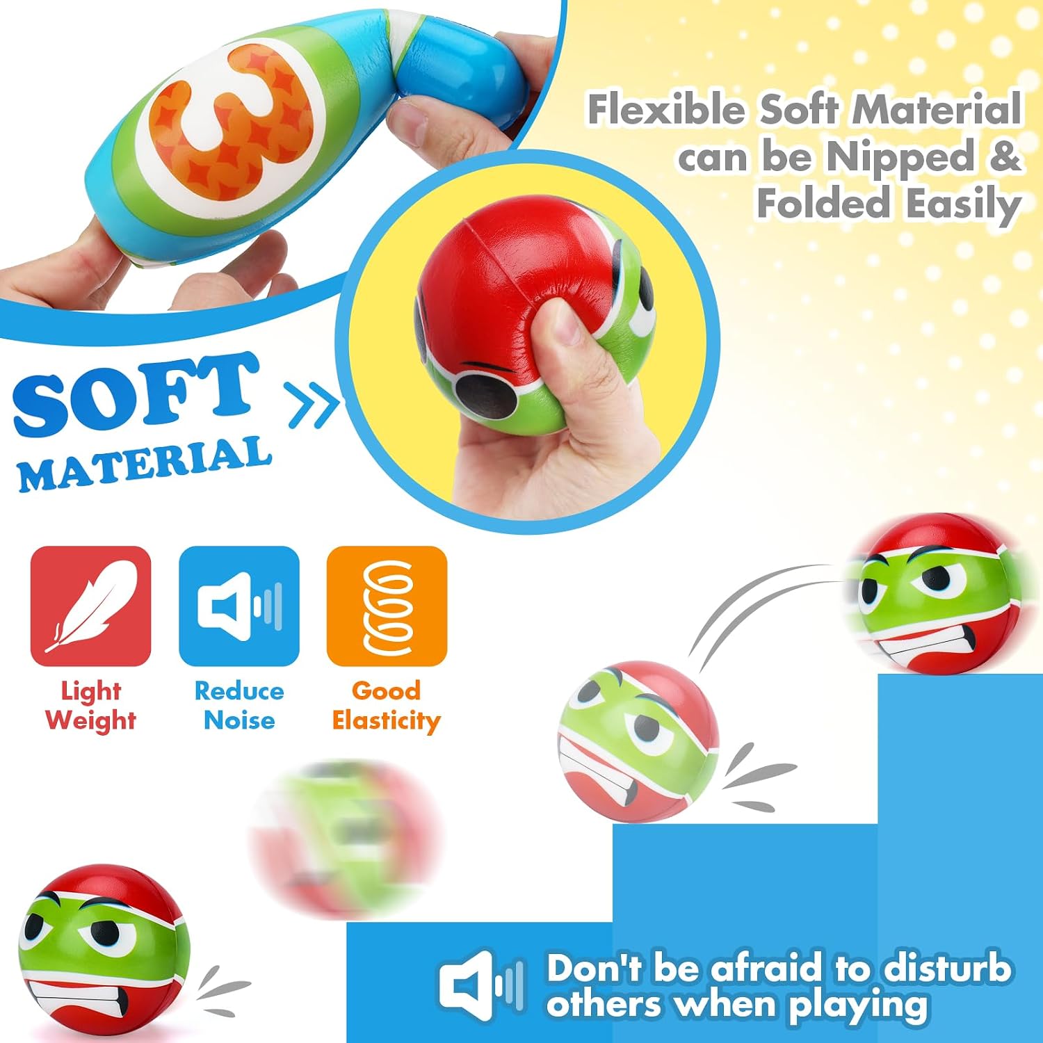 Detalle 2 de Toddler Foam Bowling Set for Ages 3–6