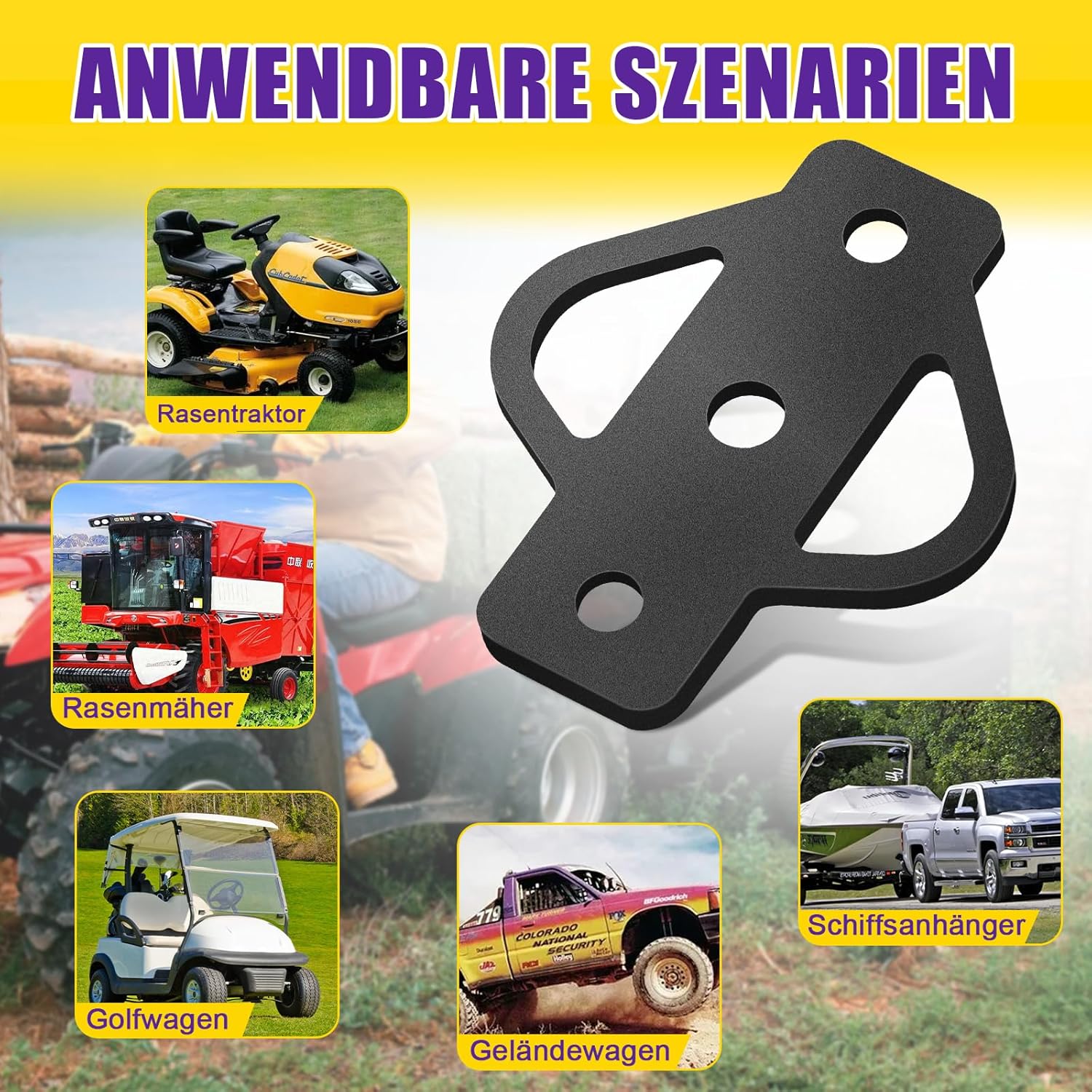 Detalle de AXGG Adaptateur d'attelage 3 voies 1360 kg