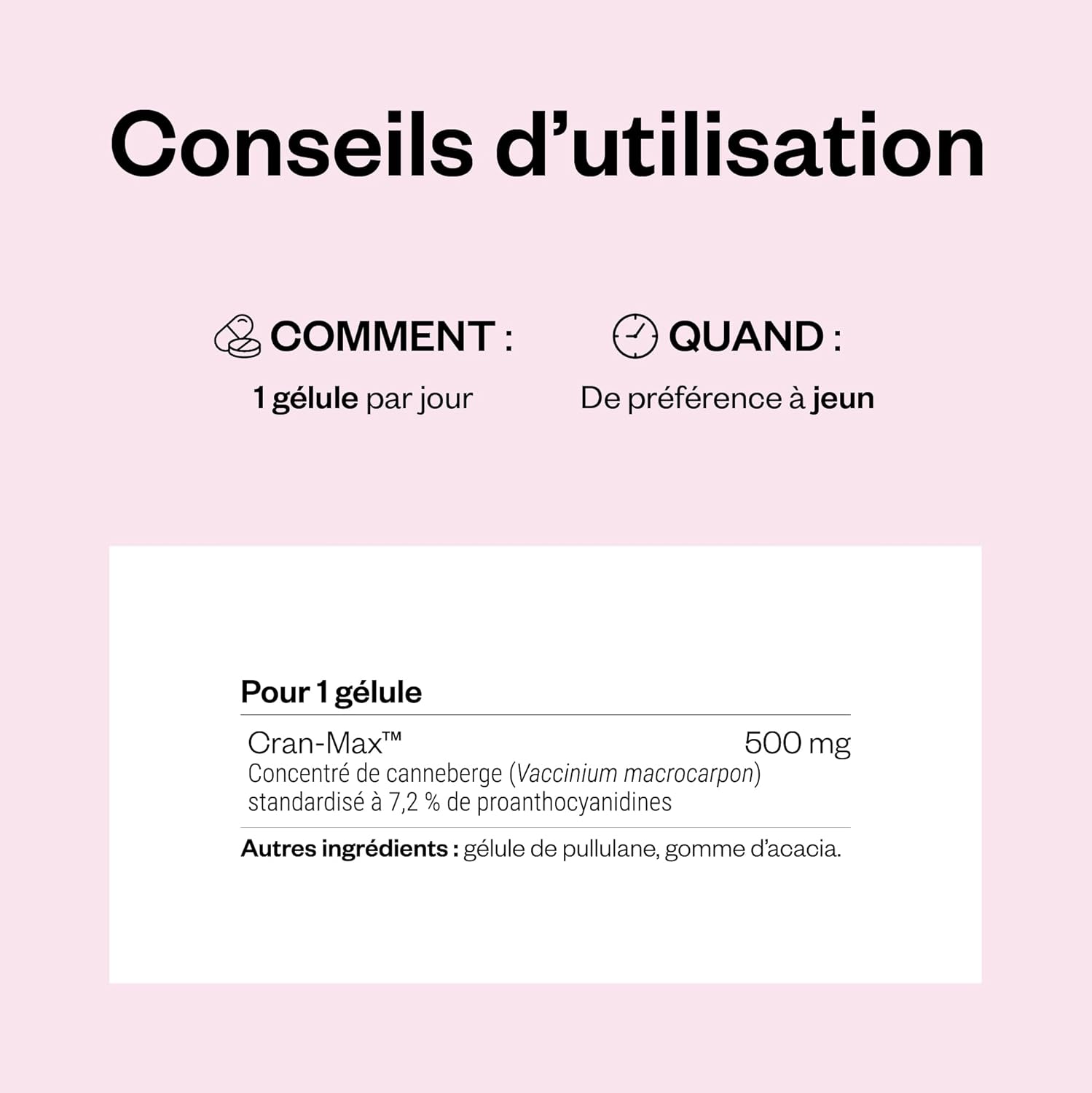 Thumbnail 5 de Cran-Max de Supersmart — Concentré de canneberge standardisé 7,2% PAC Type A pour les infections urinaires