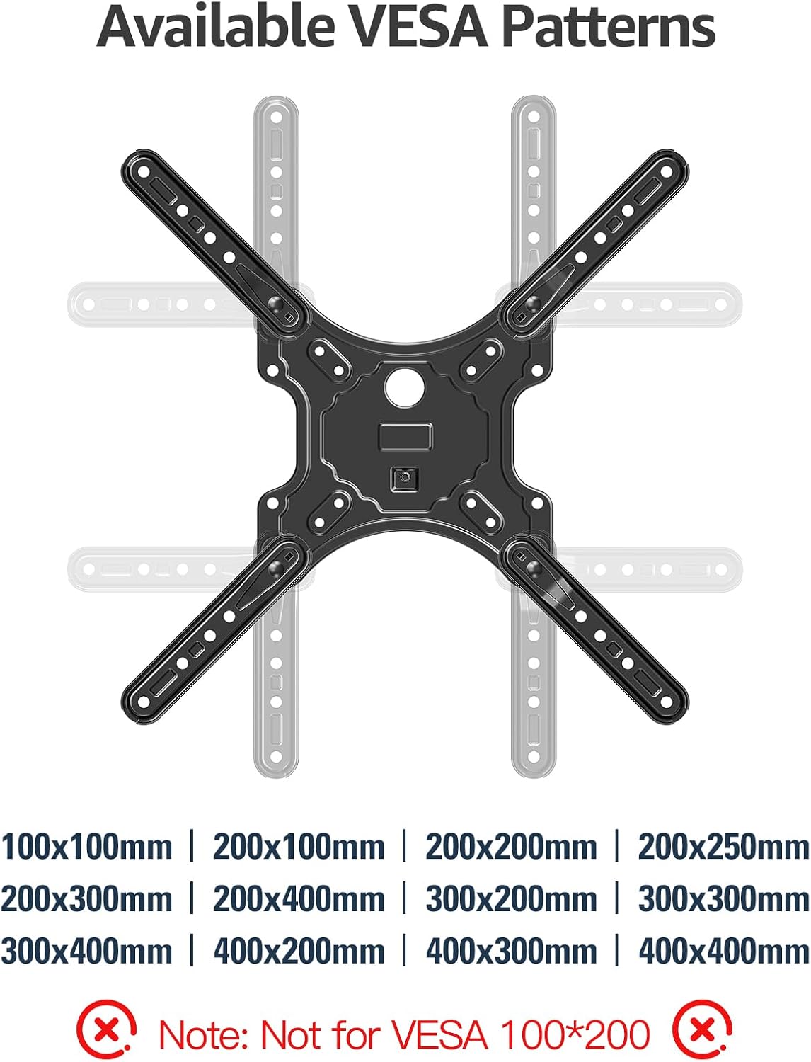 Detalle 2 de MOUNTUP Full-Motion TV Wall Mount for 26–60-Inch TVs