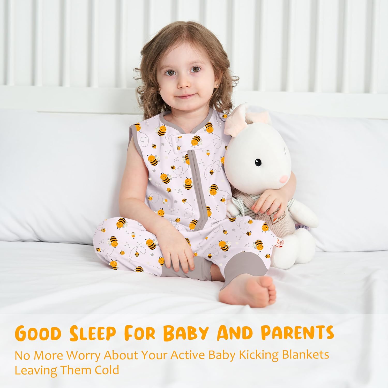 Thumbnail 4 de 2er Pack Baby Schlafsack Sommer mit Füßen 0.5 Tog – 100% Baumwolle, Fußöffnung, ärmellos