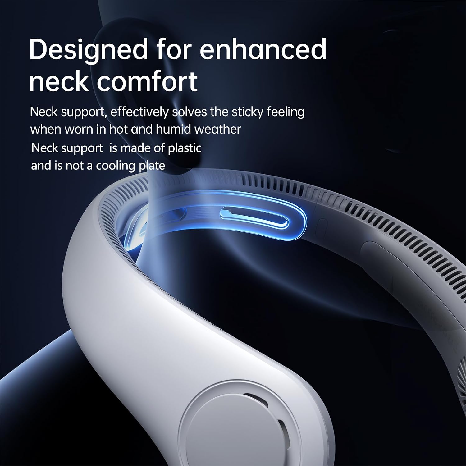 Thumbnail 1 de JISULIFE Portable Neck Fan Upgraded – Bladeless Hands-Free Personal Cooling