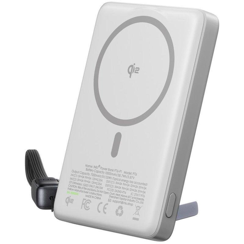 Detalle 1 de inu MagPro Qi2 Slim 10 000 mAh