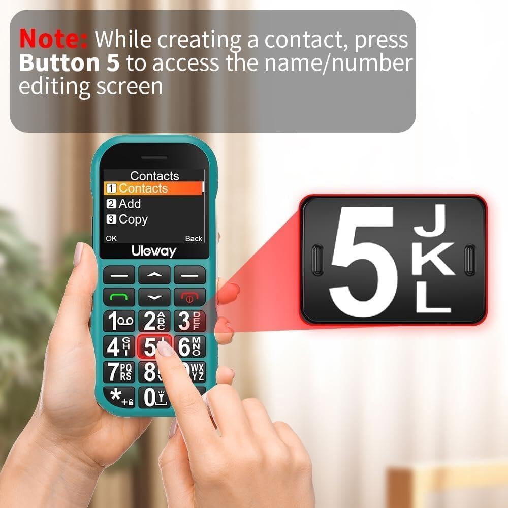 Thumbnail 1 de CHAKEYAKE Big Button Mobile Phone for Elderly (T190) – 4G SIM-Free Senior Phone with SOS Button