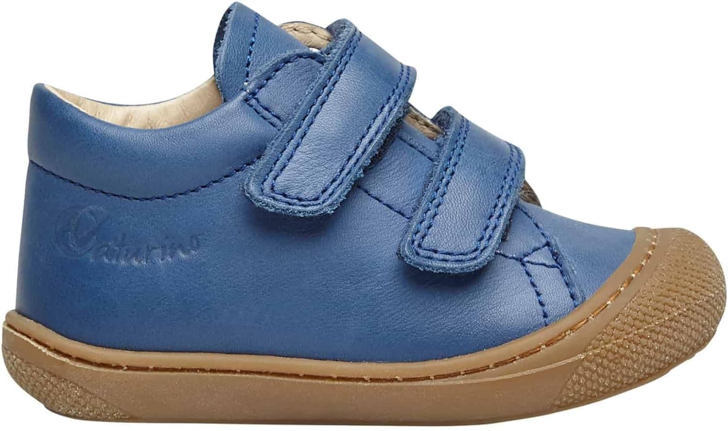 Detalle 2 de Naturino Chaussures Premiers Pas en Cuir – Bleu/Marron, 25