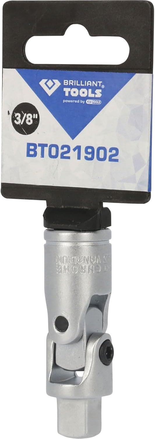 Detalle 1 de BRILLIANT TOOLS BT021902 3/8 Inch Universal Joint, Chrome Vanadium Steel