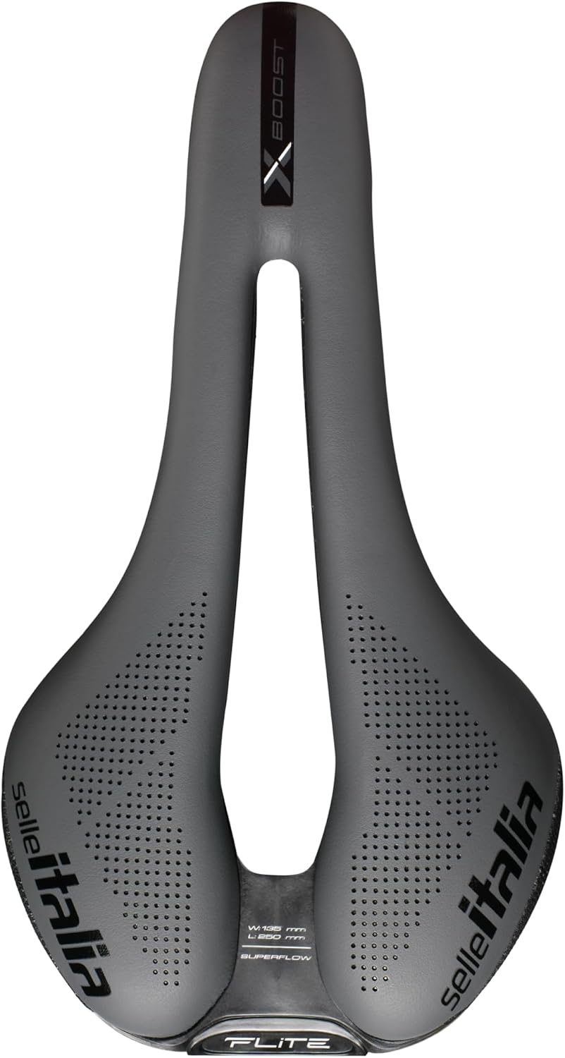 Detalle 2 de Selle Italia FLITE Boost X-Cross TI 316 Superflow – siodełko MTB S3 z otworem Superflow