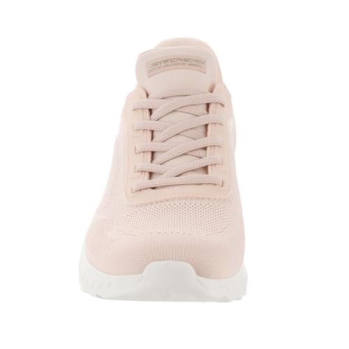 Detalle de Skechers Femme Bobs Squad Chaos Current Muse Slip-In ENTRAINEUSE – Light Pink Textile, 39 EU